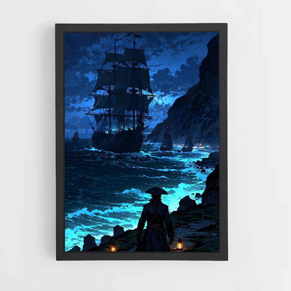 pirate-boat-9 cadre Noir