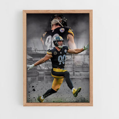 pittsburgh-steelers-1 cadre Bois clair
