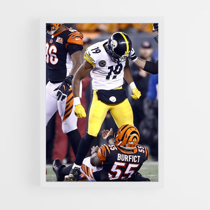 pittsburgh-steelers-5 cadre Blanc