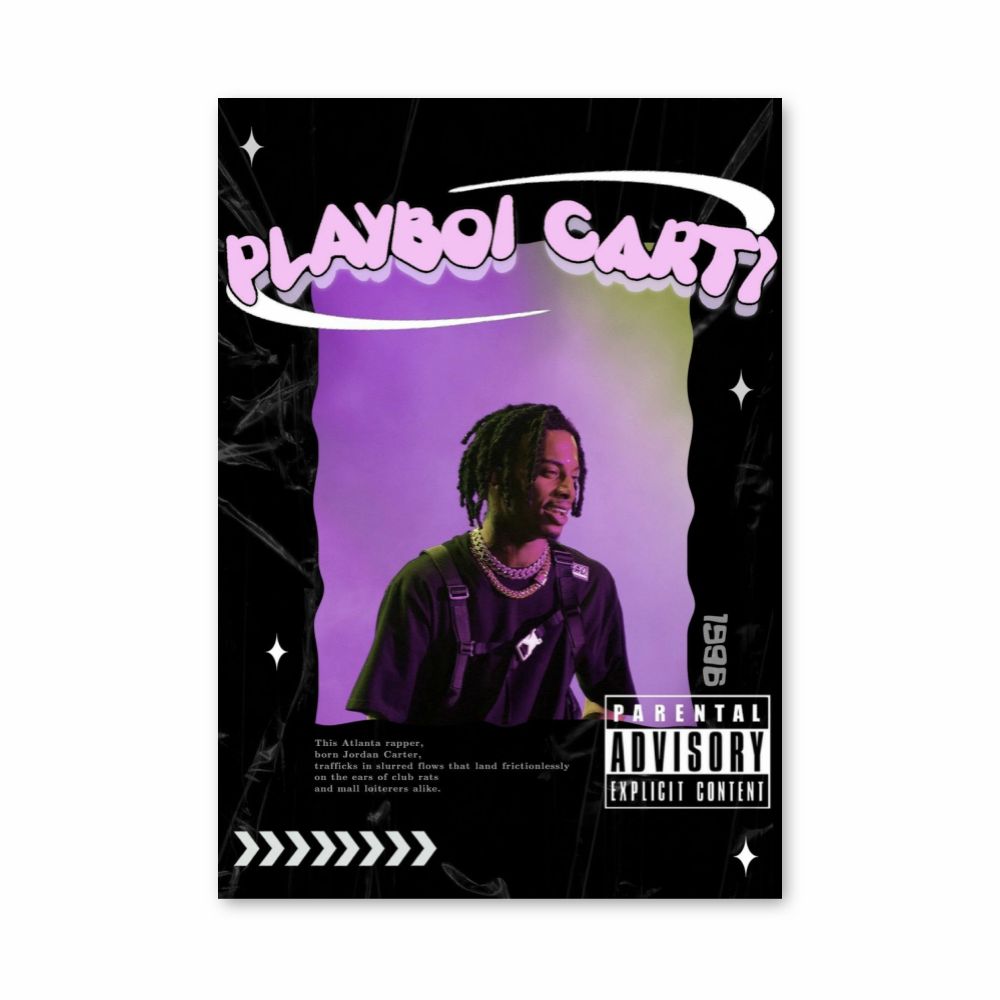 Playboy Carti Purple Poster