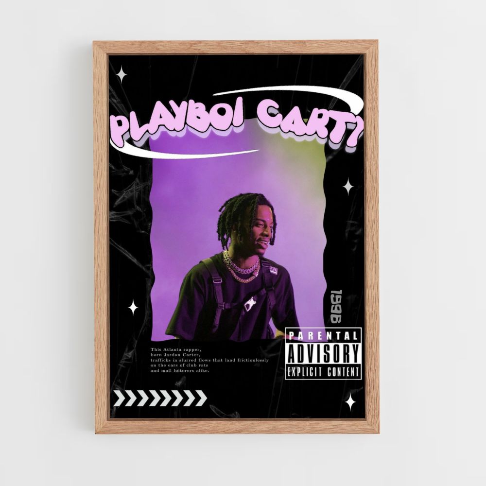 Playboy Carti Purple Poster