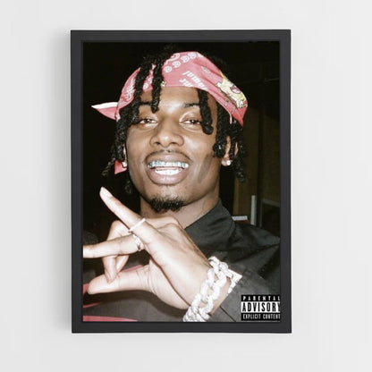 Playboy Carti Bandana Poster