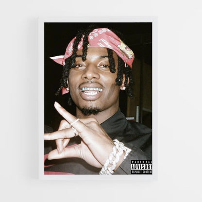 Playboy Carti Bandana Poster