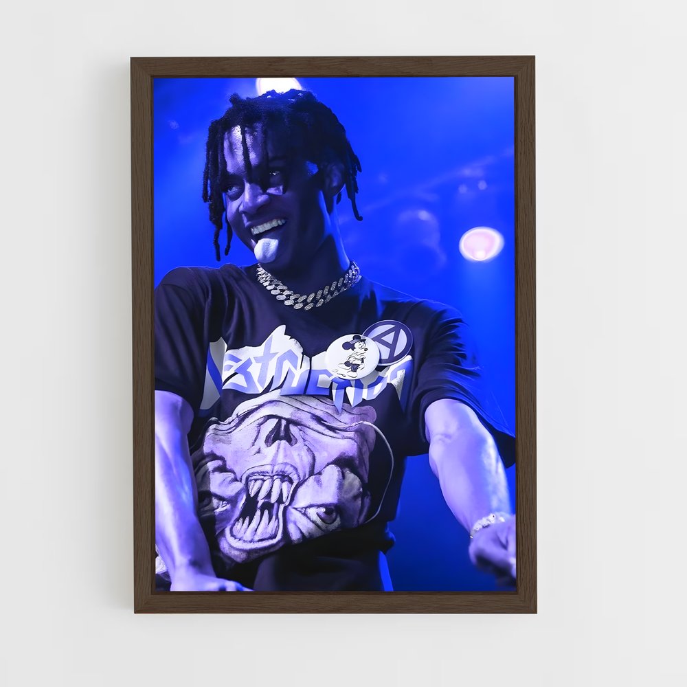 playboy-carti-9 cadre Bois foncé