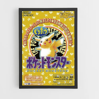 Poster Pikachu Japan