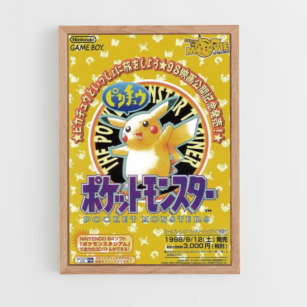 Poster Pikachu Japan