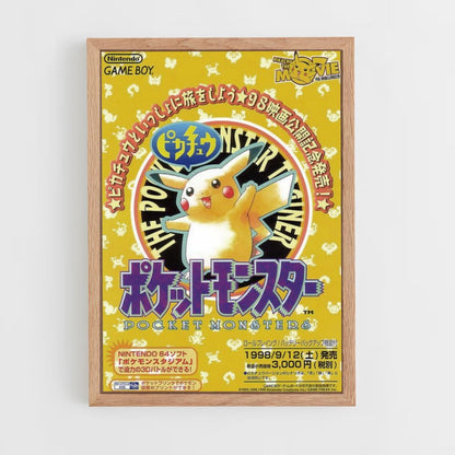 Poster Pikachu Japan