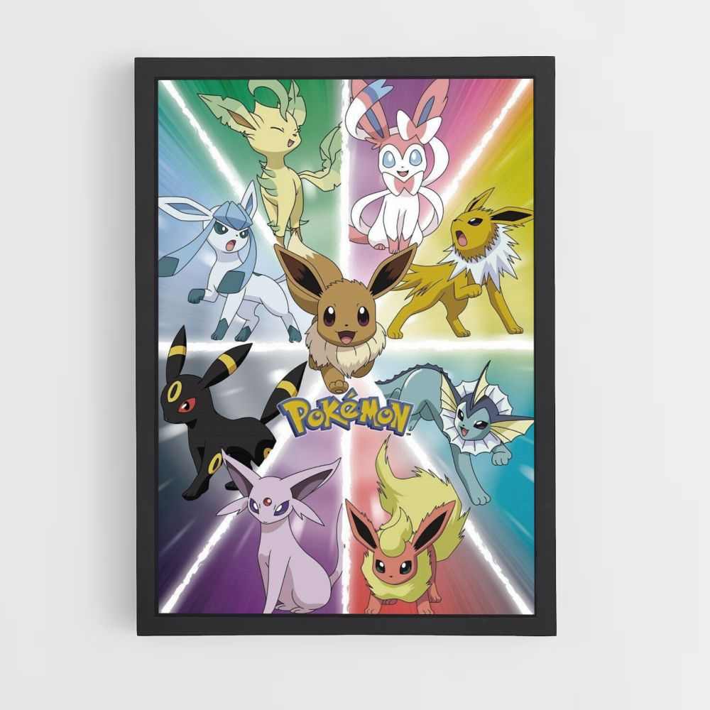 Poster Eevee Evolutions