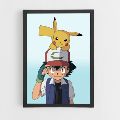 Poster Ash x Pikachu