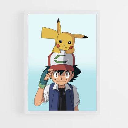 Poster Ash x Pikachu