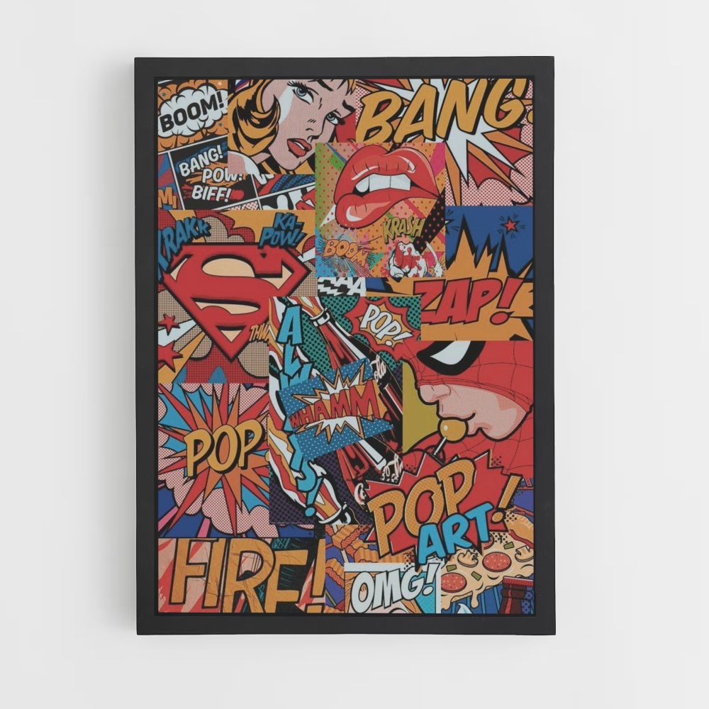 Pop Art Comics Poster