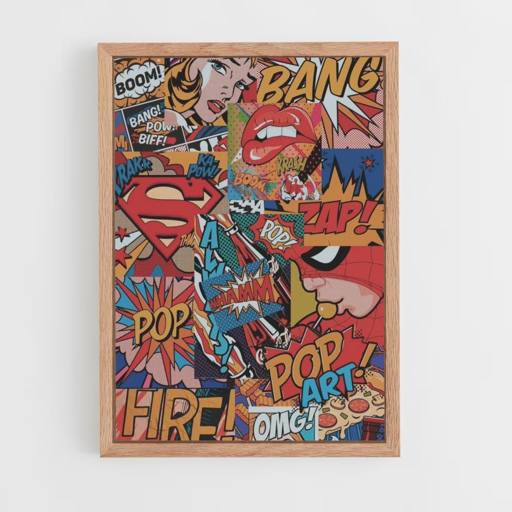 Pop Art Comics Poster