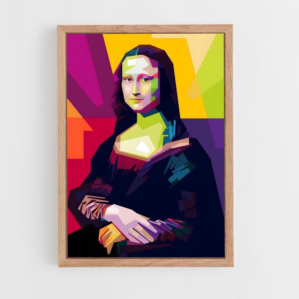 pop-art-2 cadre Bois clair