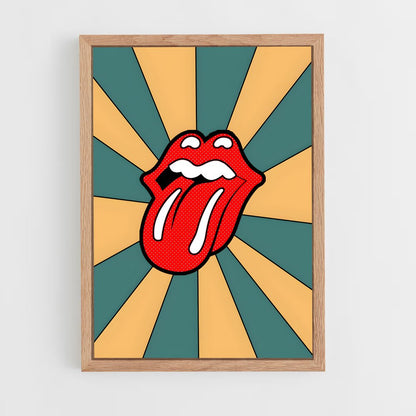 pop-art-7 cadre Bois clair