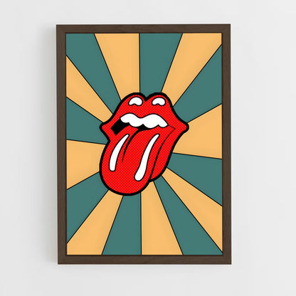 pop-art-7 cadre Bois foncé