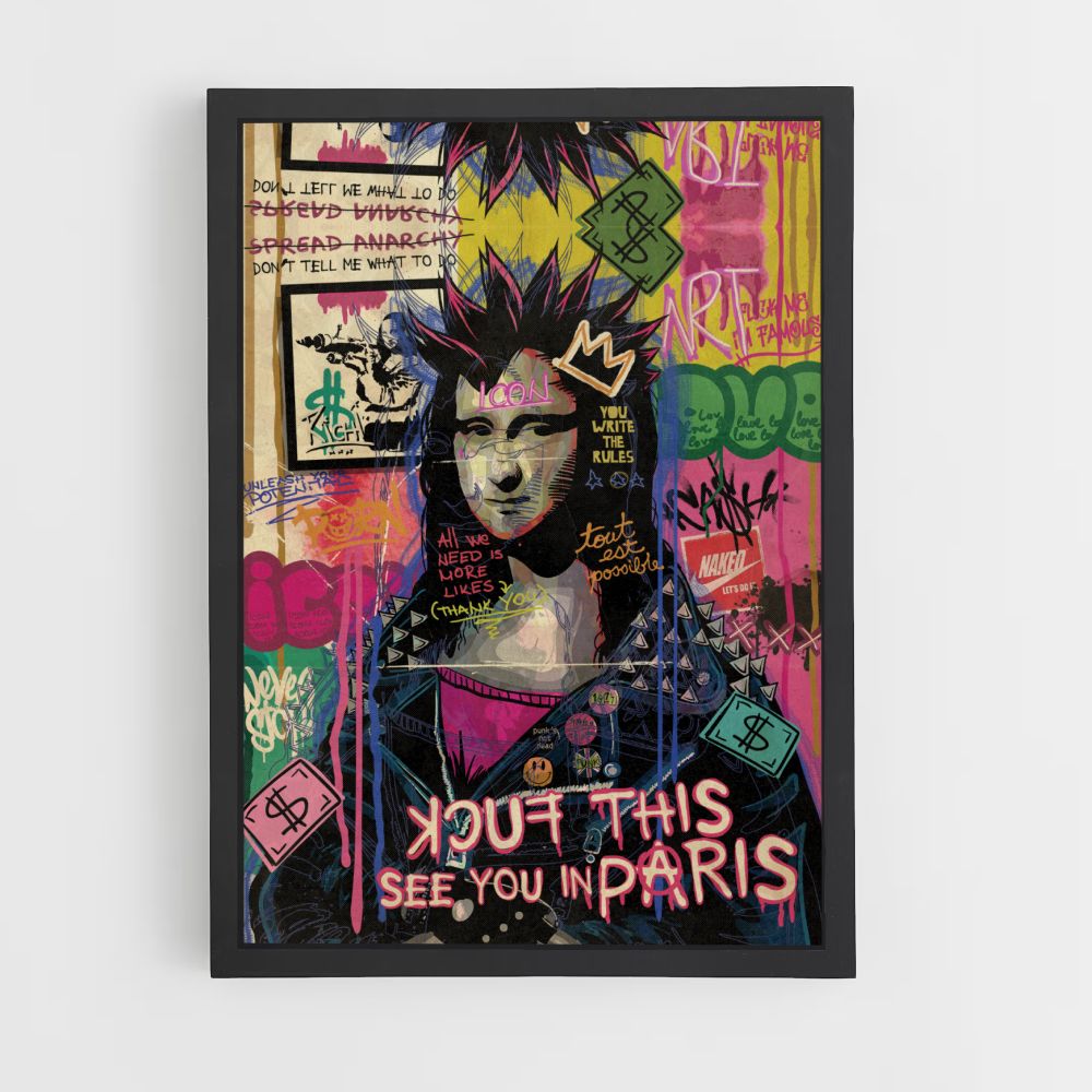 Punk Mona Lisa Poster