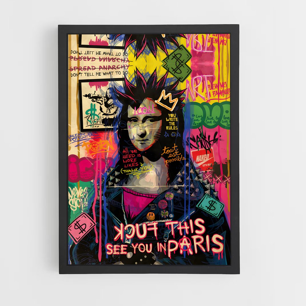 pop-art-8 cadre Noir