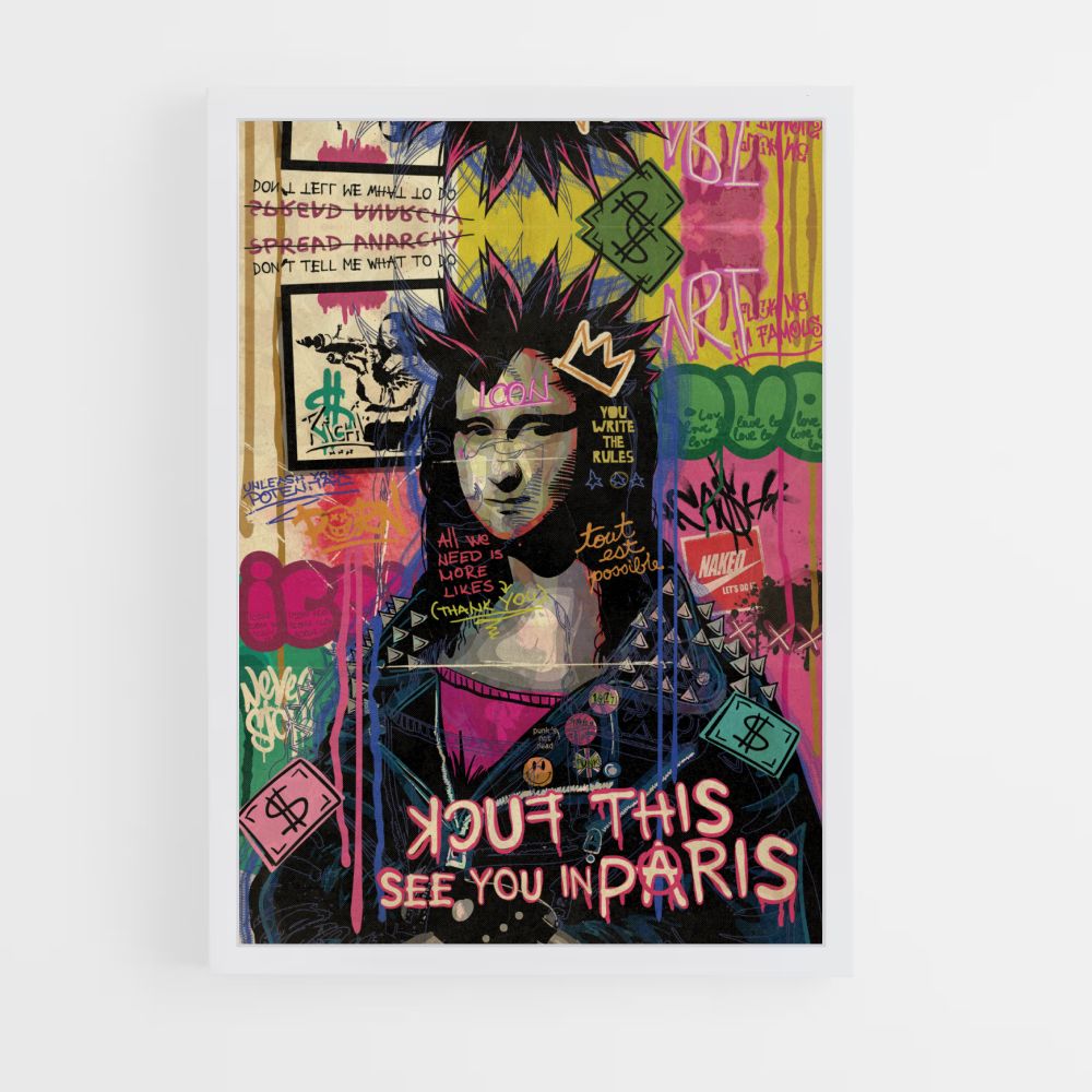 Punk Mona Lisa Poster