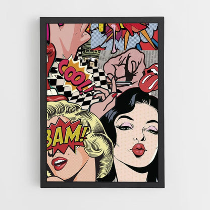 Pop Art Pin Up Poster