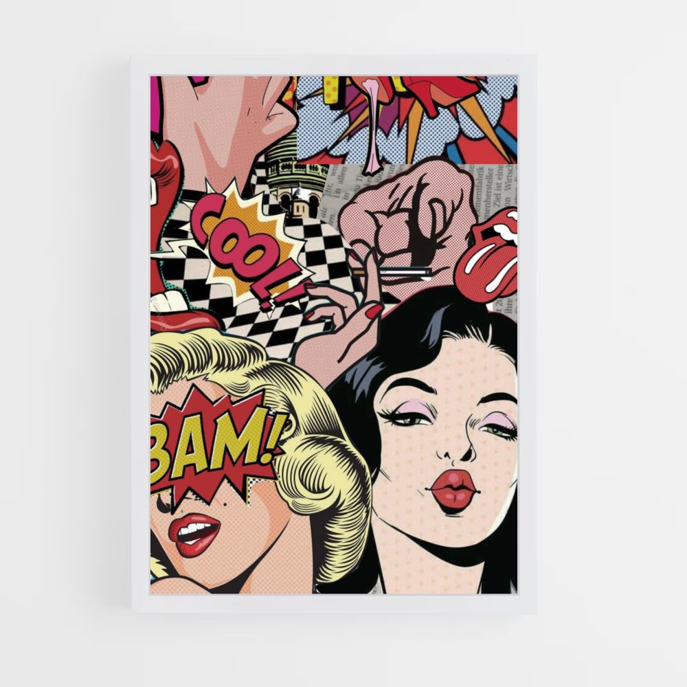 Pop Art Pin Up Poster