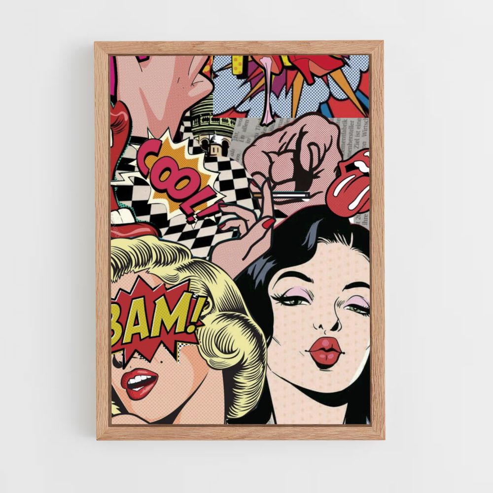 Pop Art Pin Up Poster