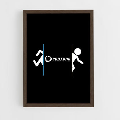 portal-7 cadre Bois foncé