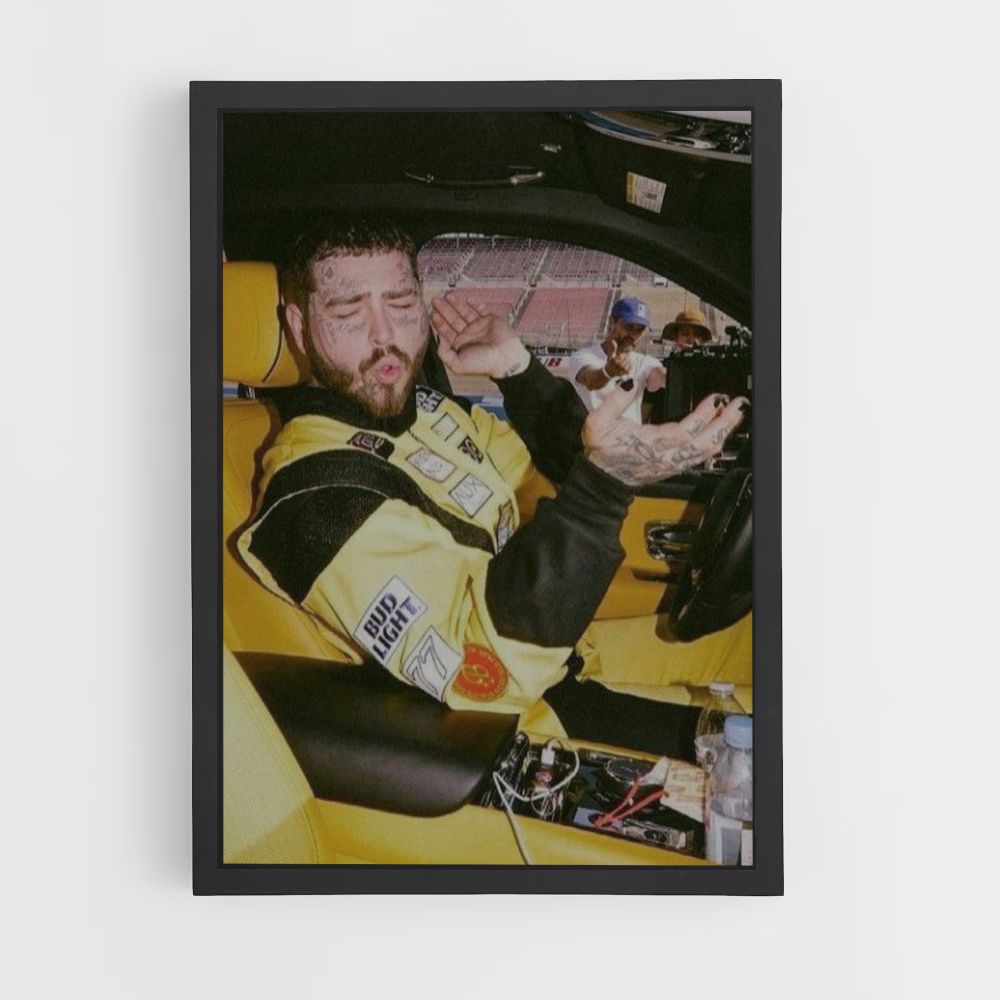 Post Malone Car Poster