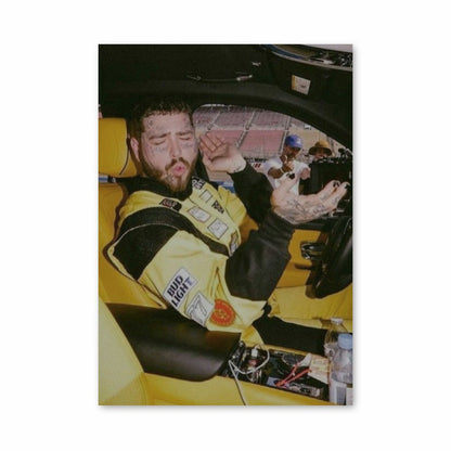 Post Malone Car Poster