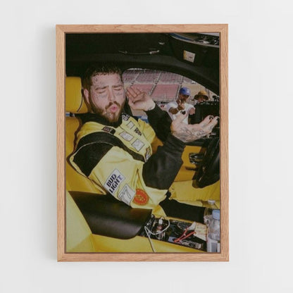 Post Malone Car Poster