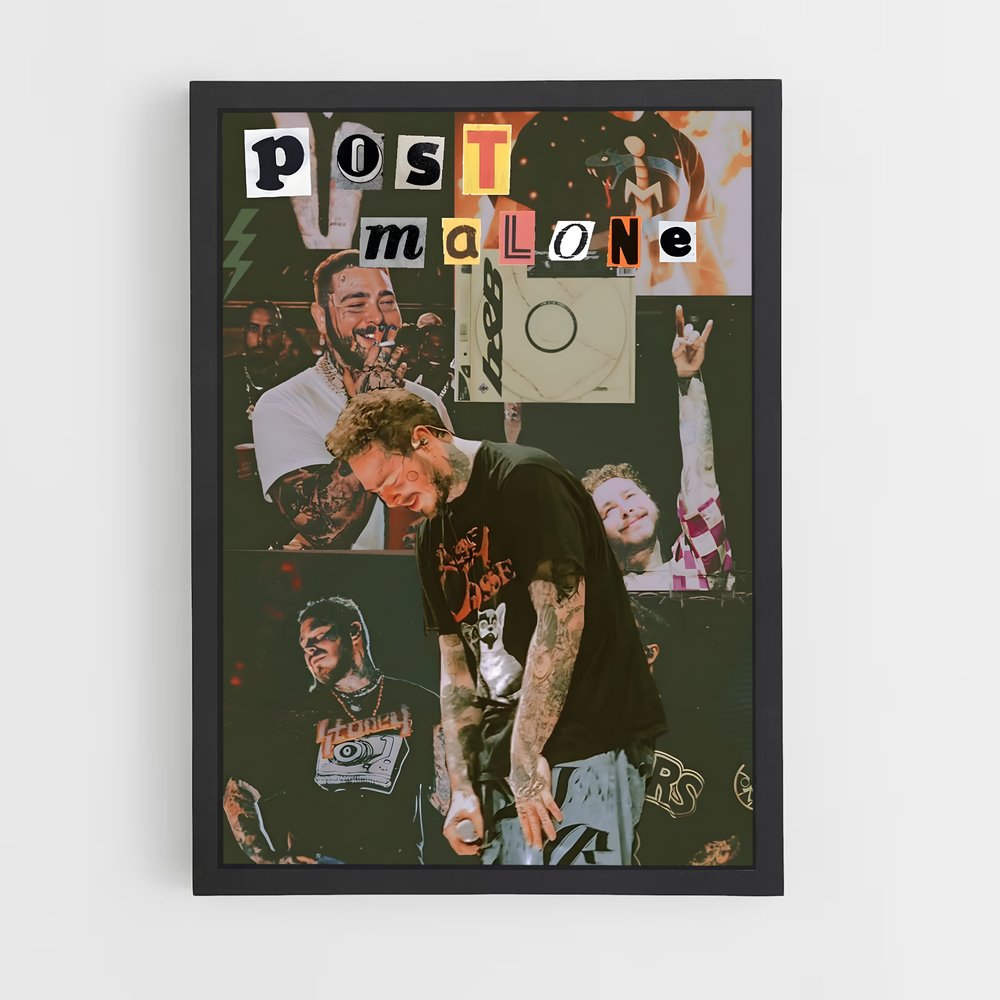 post-malone-17 cadre Noir