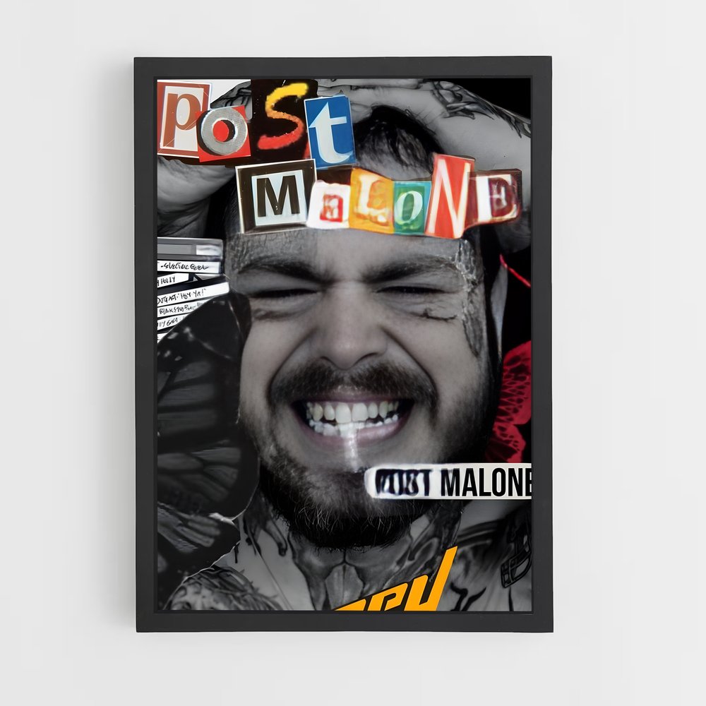 post-malone-21 cadre Noir