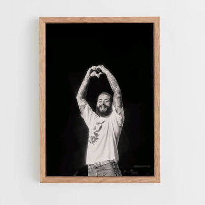 Post Malone Black Poster