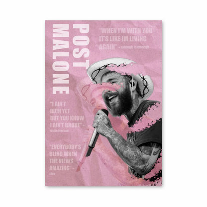 Post Malone Rose Poster