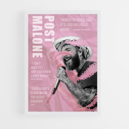 Post Malone Rose Poster