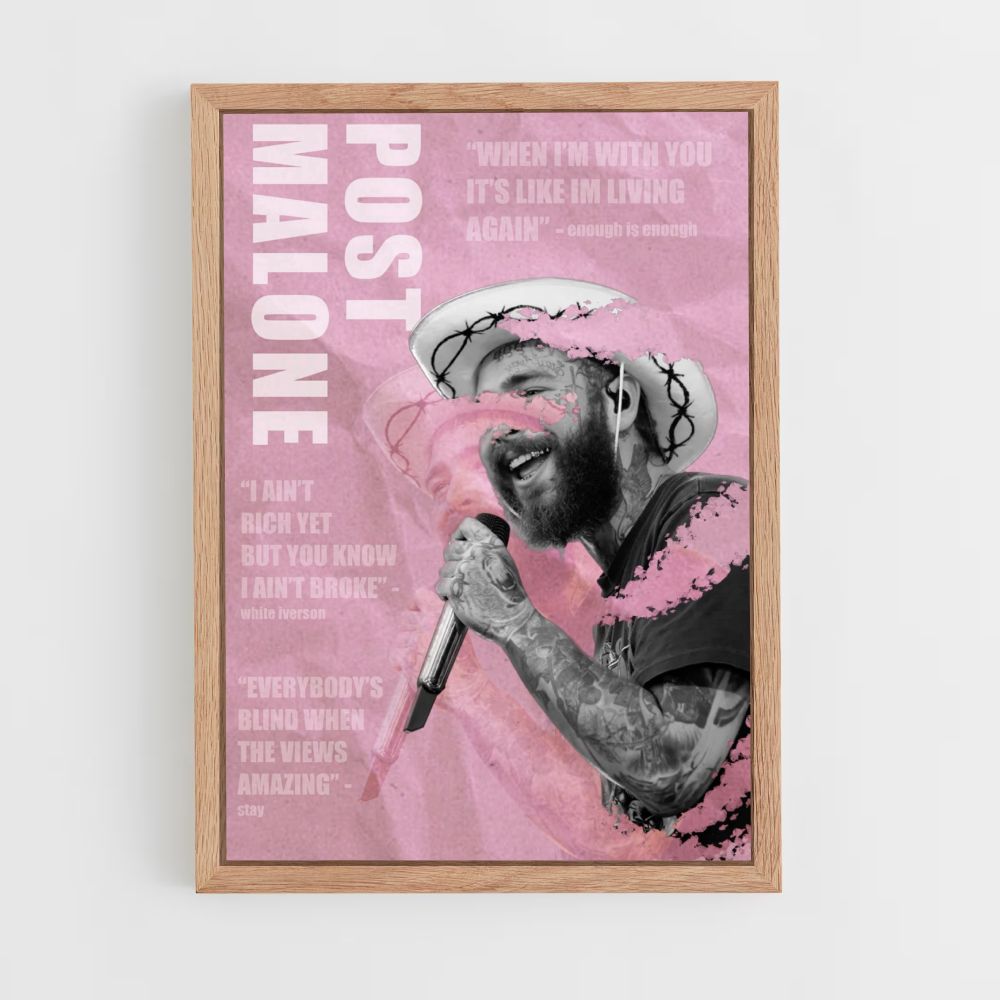 Post Malone Rose Poster