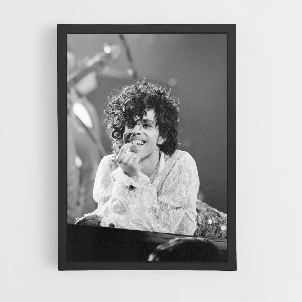 Black and White Prince Poster