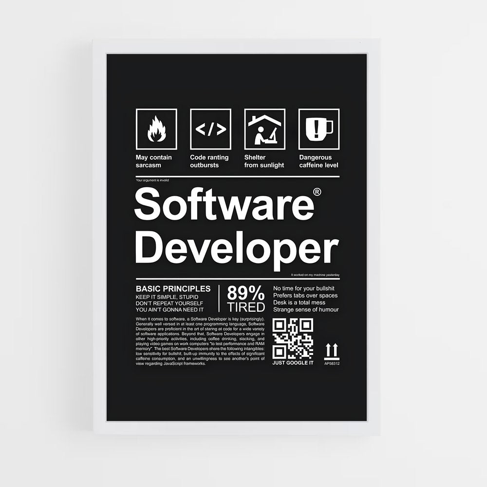 programmer-1 cadre Blanc