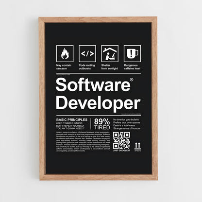 programmer-1 cadre Bois clair