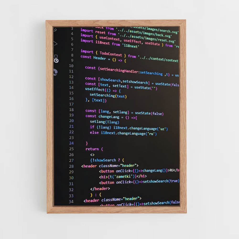 programmer-16 cadre Bois clair