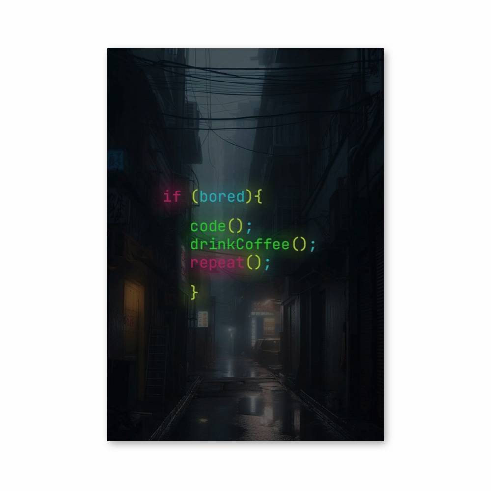 Poster Code and Coffee | Aesthetic Posters