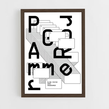 programmer-6 cadre Bois foncé
