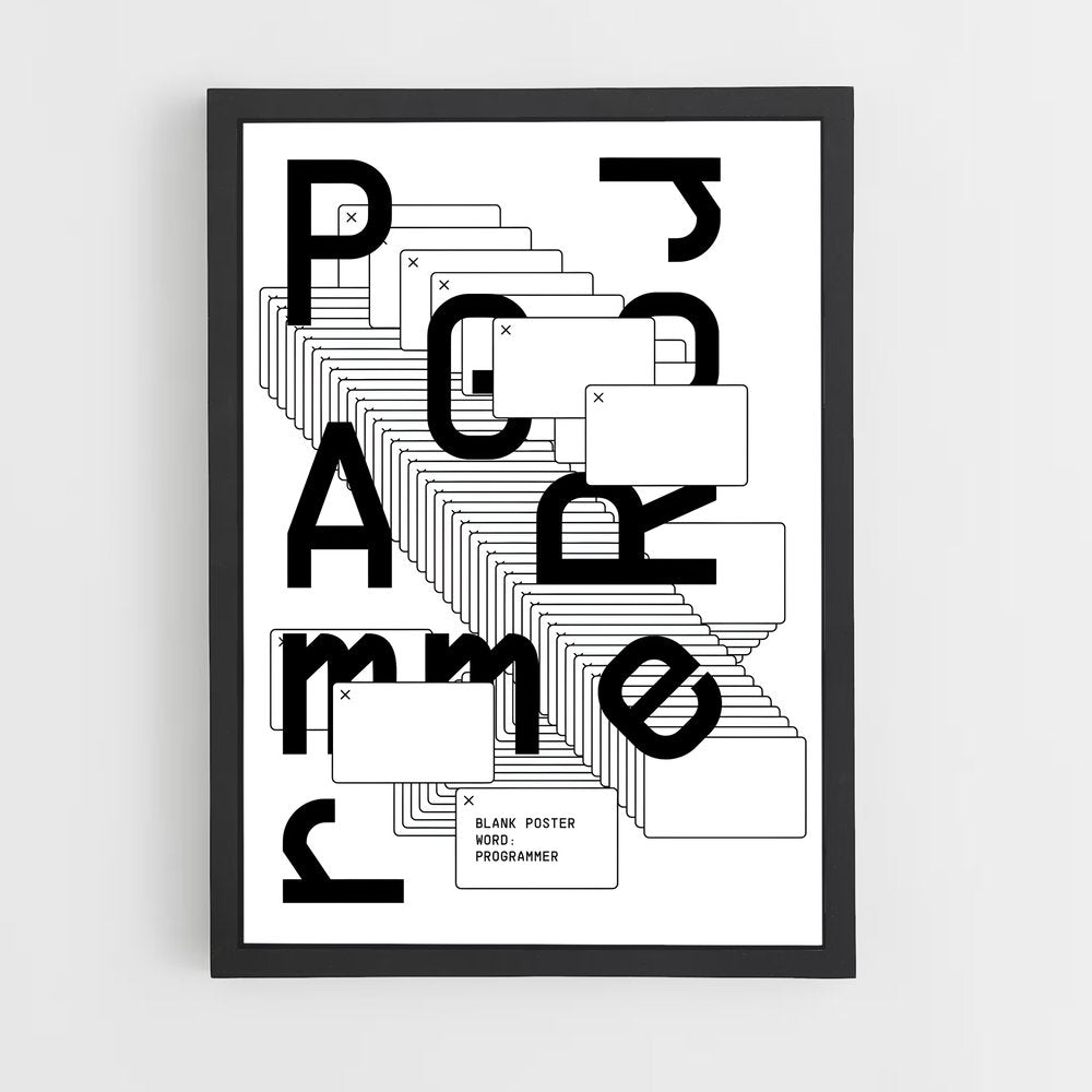 programmer-6 cadre Noir