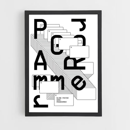 programmer-6 cadre Noir
