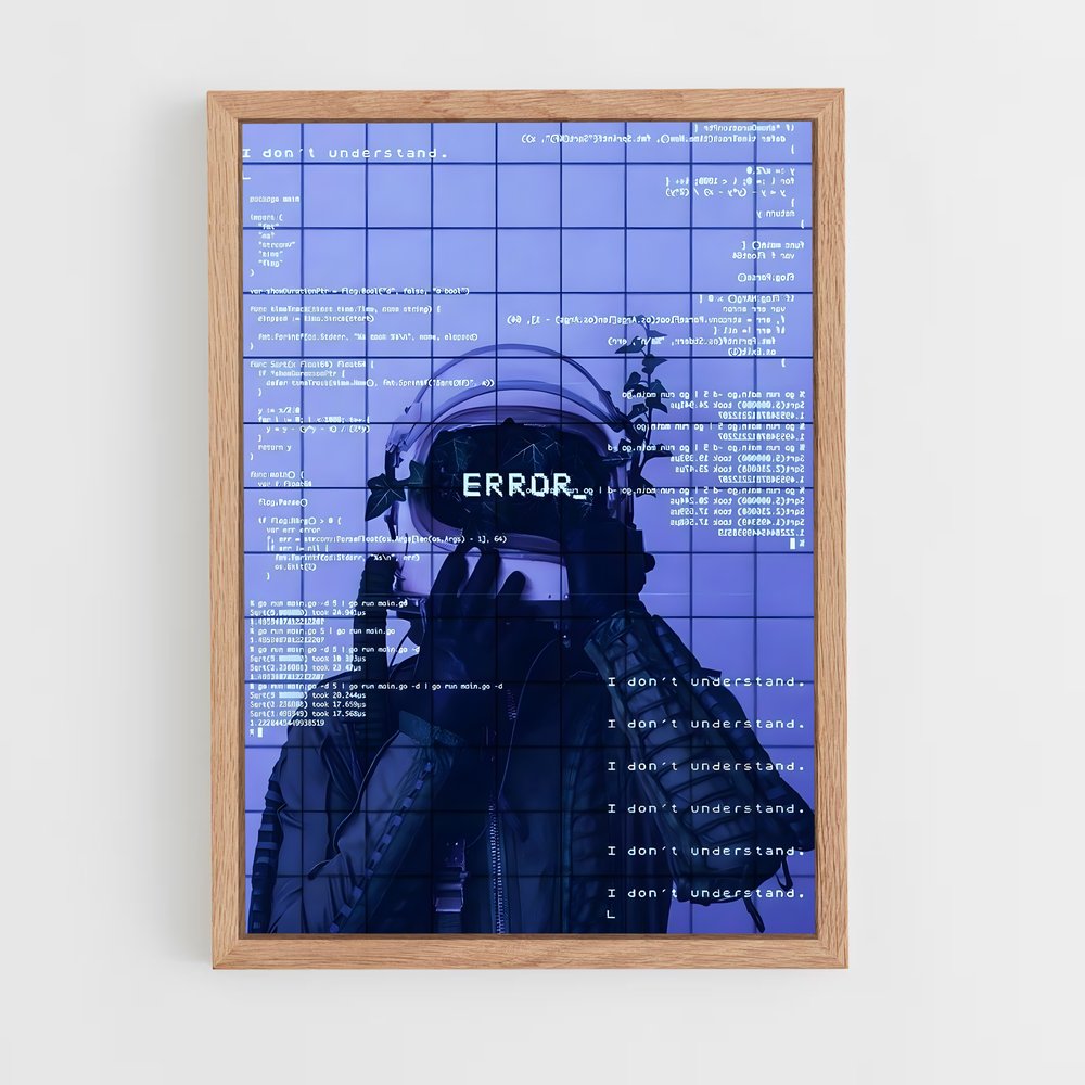 programmer-9 cadre Bois clair
