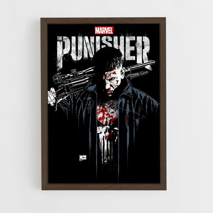 punisher-4 cadre Bois foncé