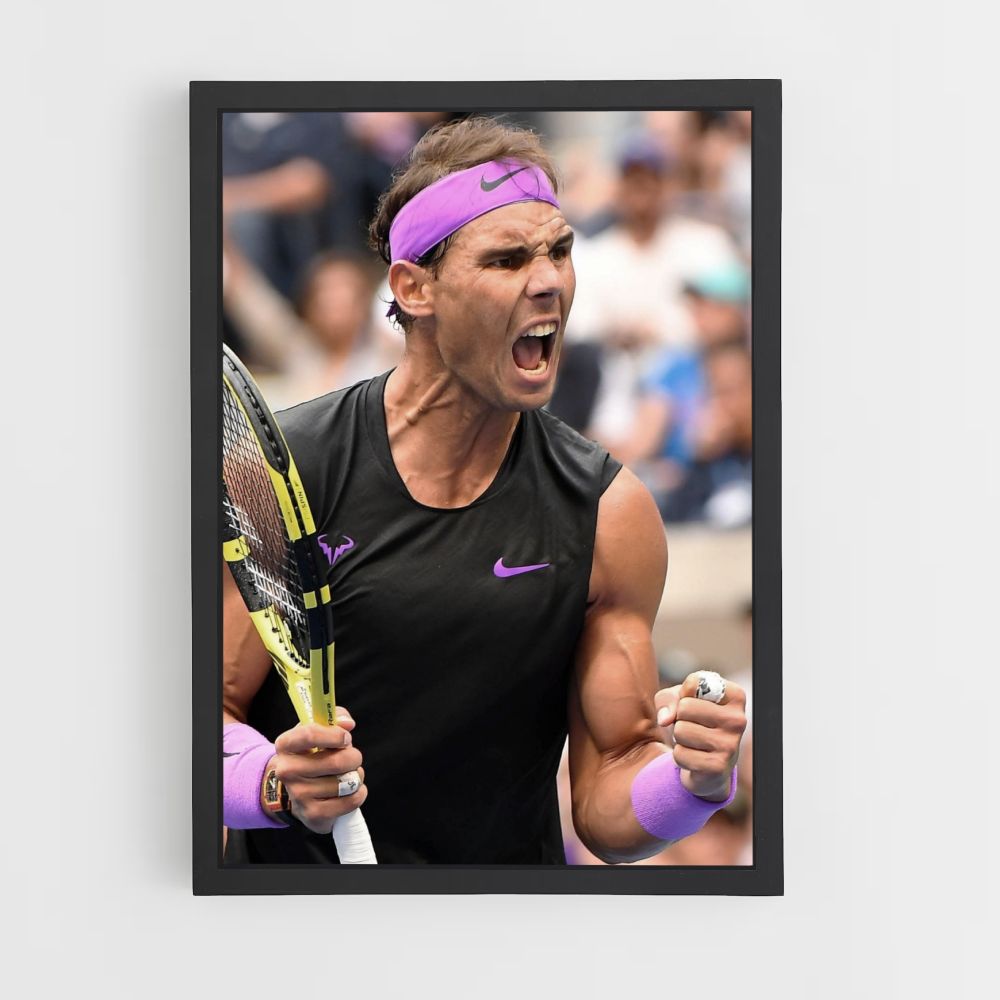 Rafael Nadal Purple Poster