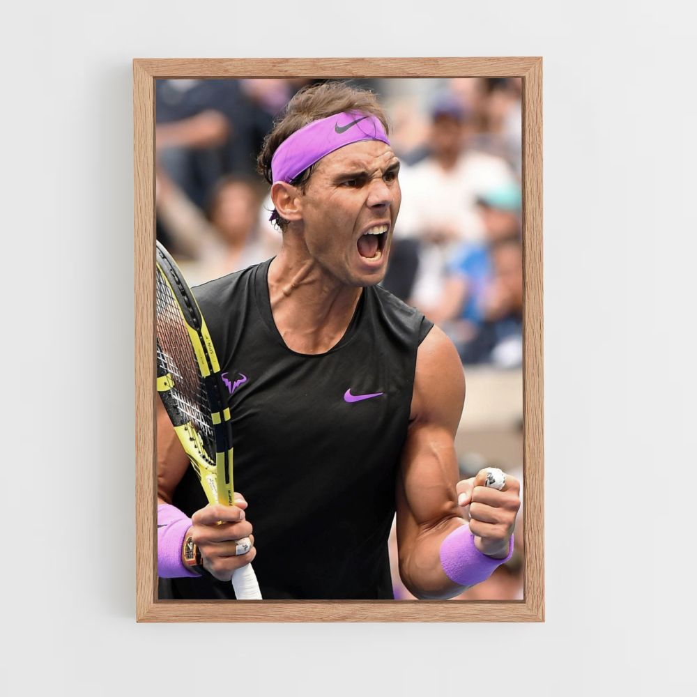 Rafael Nadal Purple Poster