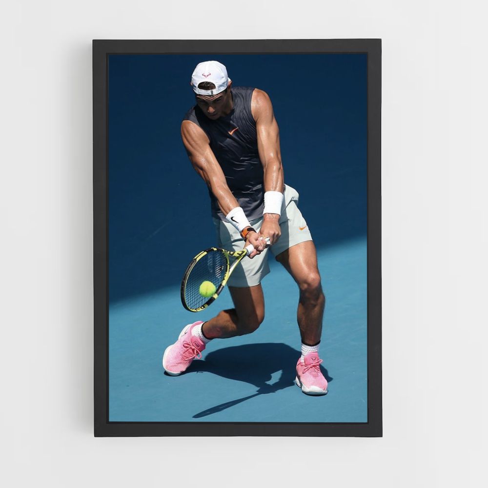 Rafael Nadal Blue Poster