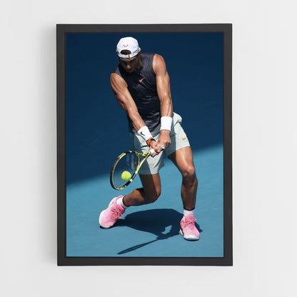 Affiche Rafael Nadal Blauw