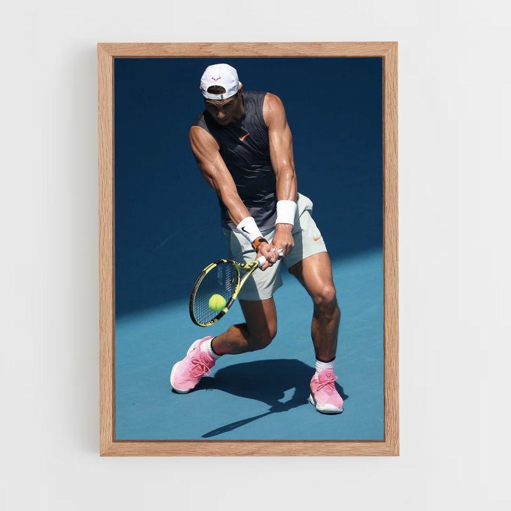 Rafael Nadal Blue Poster